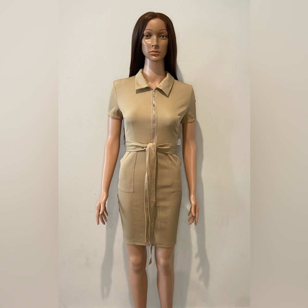 Tan Bodycon Dress